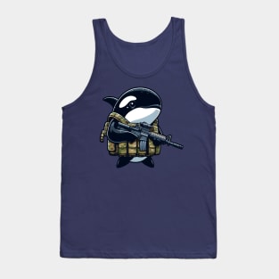 Tactical Orca Majesty Tee: Where Strength Meets Oceanic Elegance Tank Top